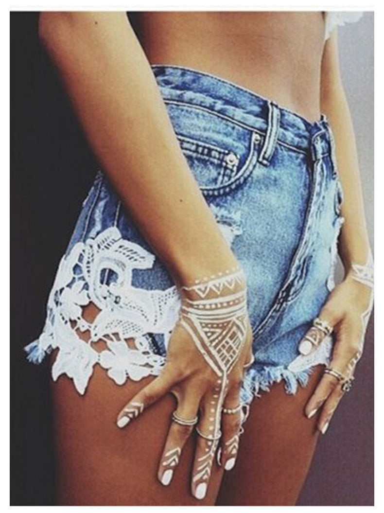 Women's jeans denim shorts hot pants