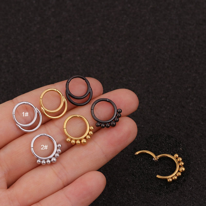 Stainless Steel Piercing Nose Ring Earrings Universal
