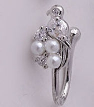 Women's Butterfly Water Drop Fake Perforated Nose Ring