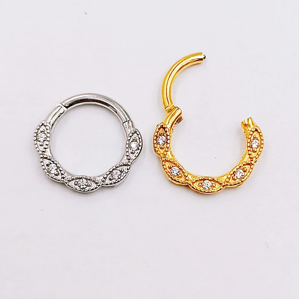Fashion Stainless Steel Material Puncture Nose Ring