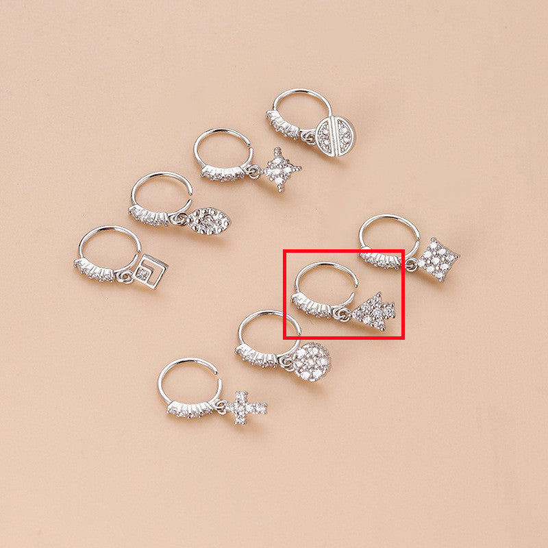 New Style Cross Nose Ring Fashion Piercing Jewelry