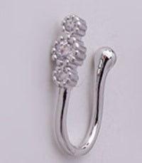 Women's Butterfly Water Drop Fake Perforated Nose Ring