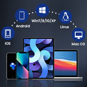 EYOYO 028 Bluetooth Barcode Scanner 2D With LED Display Wireless QR Bar Code Reader for IOS Android Windows Mobile Payment