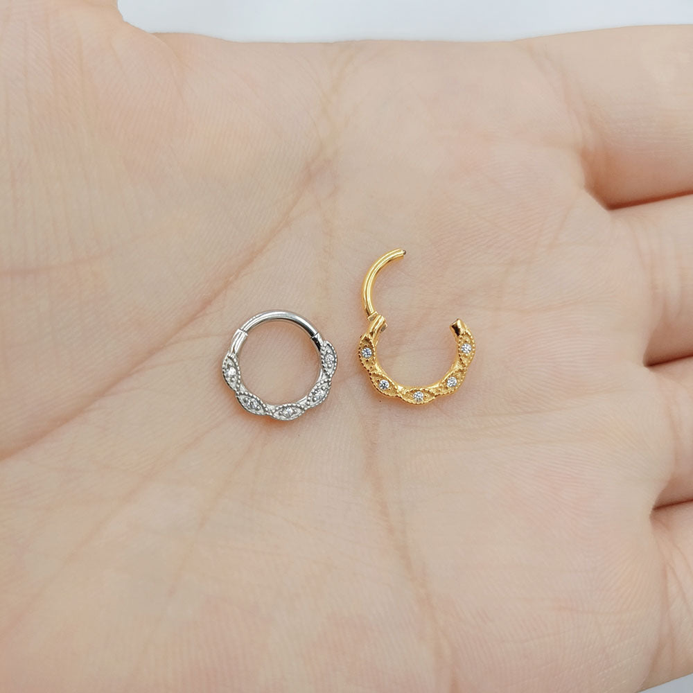 Fashion Stainless Steel Material Puncture Nose Ring