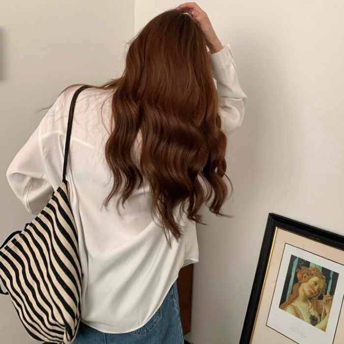 Retro Hong Kong style shirt women