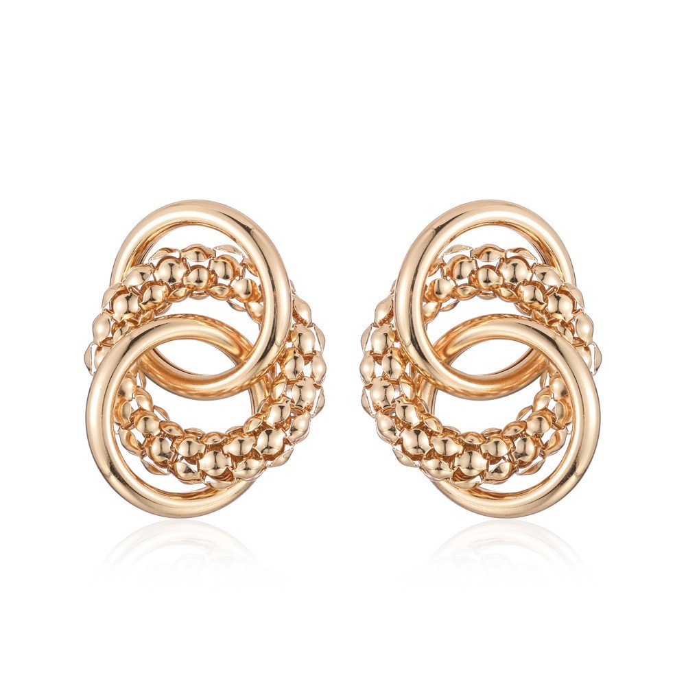 Personalized Heavy Metal High-grade Large Circle Retro Design Earrings