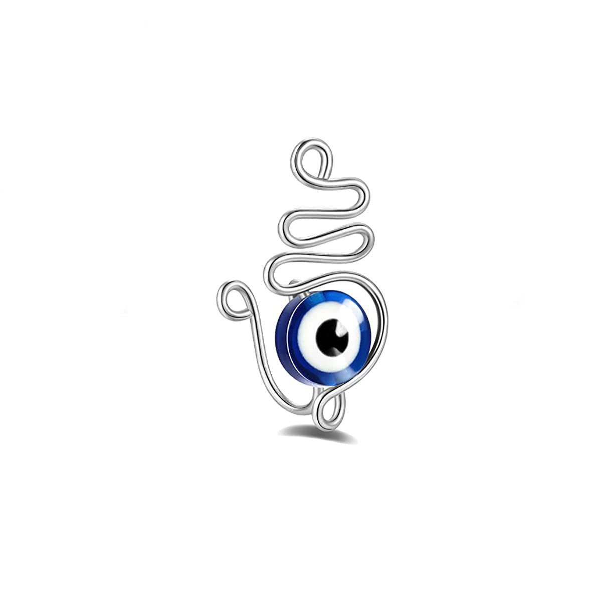 Stainless Steel Devil's Eye False Nose Ring
