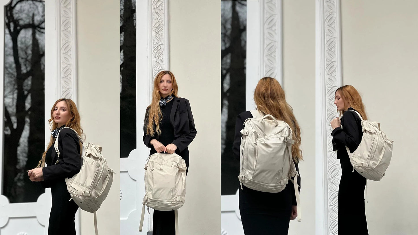 BAGSMART Travel Backpack Large Capacity Vacuum Compression Backpack Women 15.6 in Laptop Bag Waterproof Expand Men's Backpacks