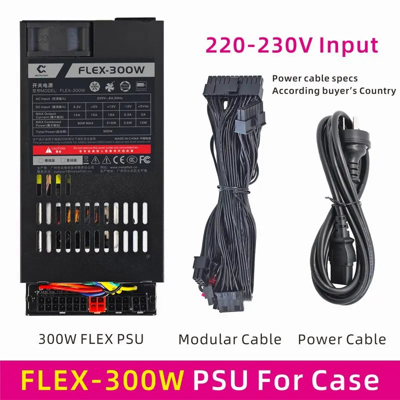 METALFISH G5 Computer Case PC Gamer Micro ATX HTPC Case Desktop Gaming All-aluminum Slim Chassis Supports Knife Card FLEX Power