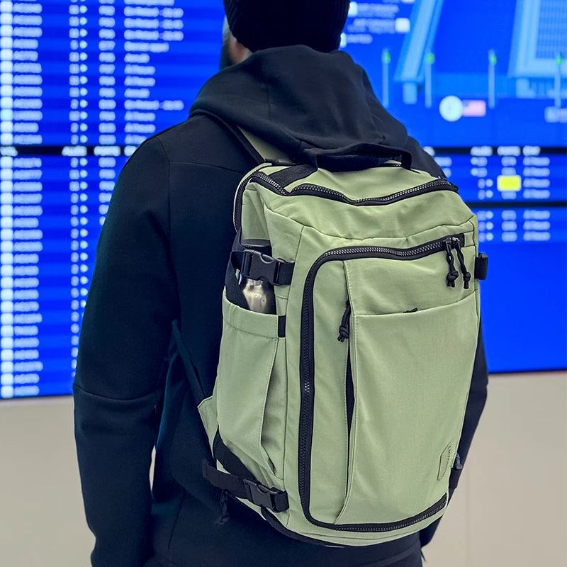 BAGSMART Travel Backpack Large Capacity Vacuum Compression Backpack Women 15.6 in Laptop Bag Waterproof Expand Men's Backpacks