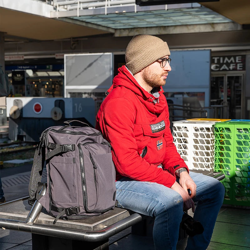 BAGSMART Travel Backpack Large Capacity Vacuum Compression Backpack Women 15.6 in Laptop Bag Waterproof Expand Men's Backpacks