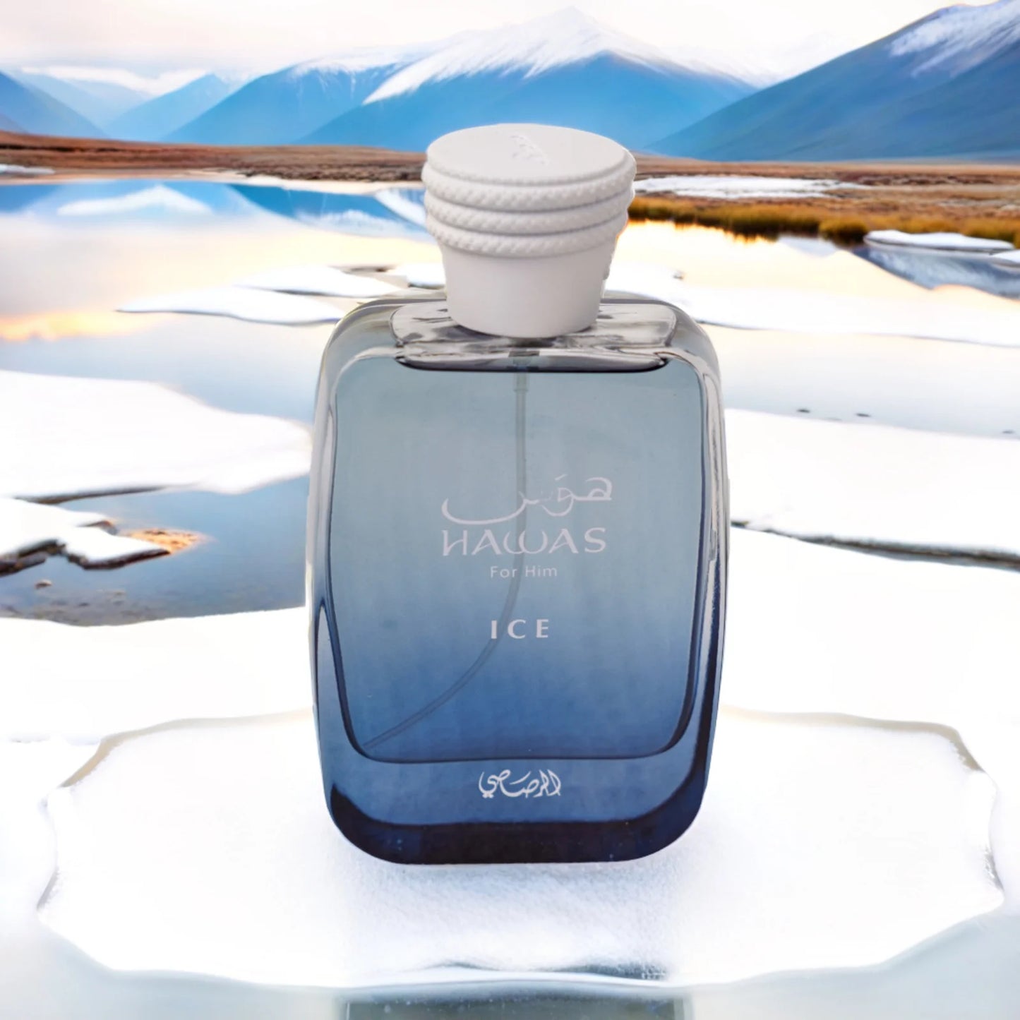 RASASI Hawas Ice Eau De Parfum Spray For Men 3.4 Oz Alcohol-Free Fragrance Ideal Christmas Gifts For Lover Makeup & Perfume