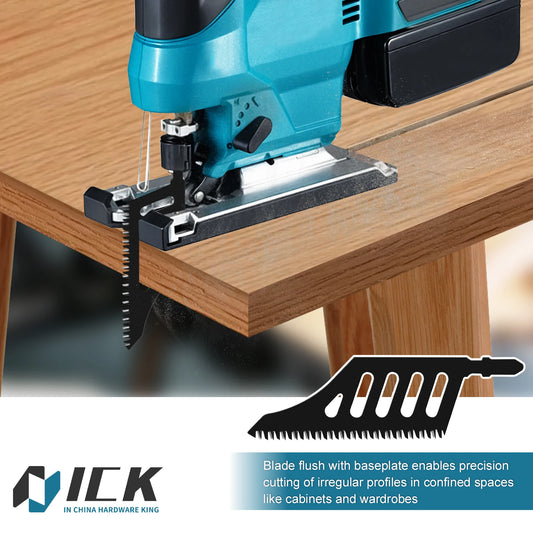 Jigsaw Blade Extra Long Heavy Duty Scroll Saw Blades T-Shank Fine Coarse Teeth for Wood Aluminum Tight Spaces