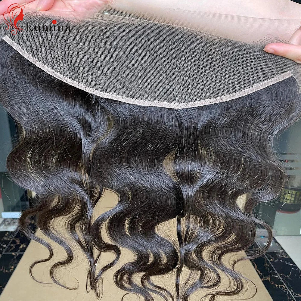 HD 13x4 Lace Frontal Closure Only Body Wave Human Hair Real HD Transparent Lace Frontals 13x4/4x4 Closure 100% Human Hair long