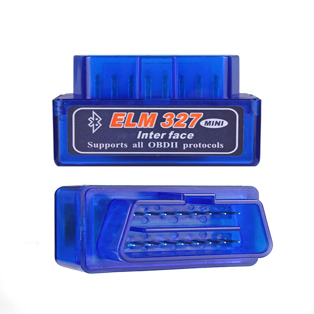 Latest Version Mini ELM327 V1.5 for IOS Android Bluetooth 5.1 Auto  Scanner OBD2 Black 2PCB Car ELM 327 Tester Diagnostic Tool