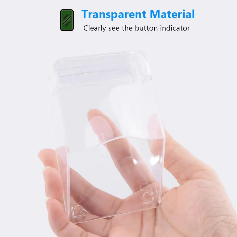 Call Cover Transparent Outdoor Wireless Doorbell Cover Waterproof Transparent Call Protective Cover Visor for Call Button