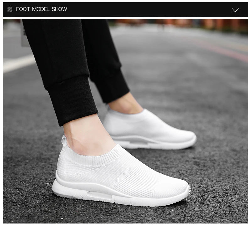 Damyuan Men Light Running Shoes Jogging Shoes Breathable Man Sneakers Slip on Loafer Shoe Men's Casual Shoes Size 46 2020