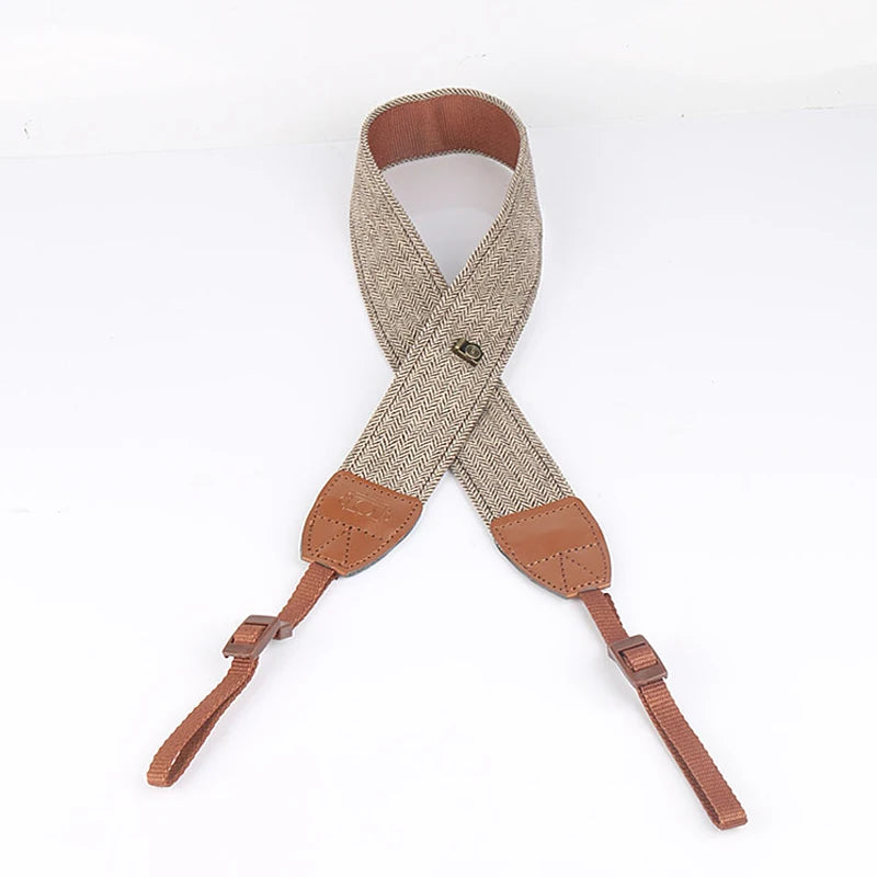 Portable Camera Strap Adjustable Cotton Leather Camera Shoulder Neck Strap Belt For Sony/ Nikon Camera Belt for DSLR Digital SLR