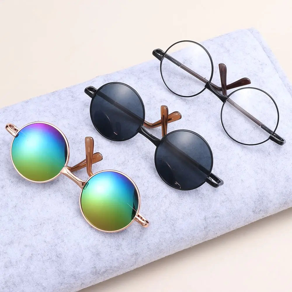 Cute Fit 18inch Baby Doll for 1/6 dolls Changing Clothes Toys Accessories Round Glasses Dolls Glasss Doll Decoration