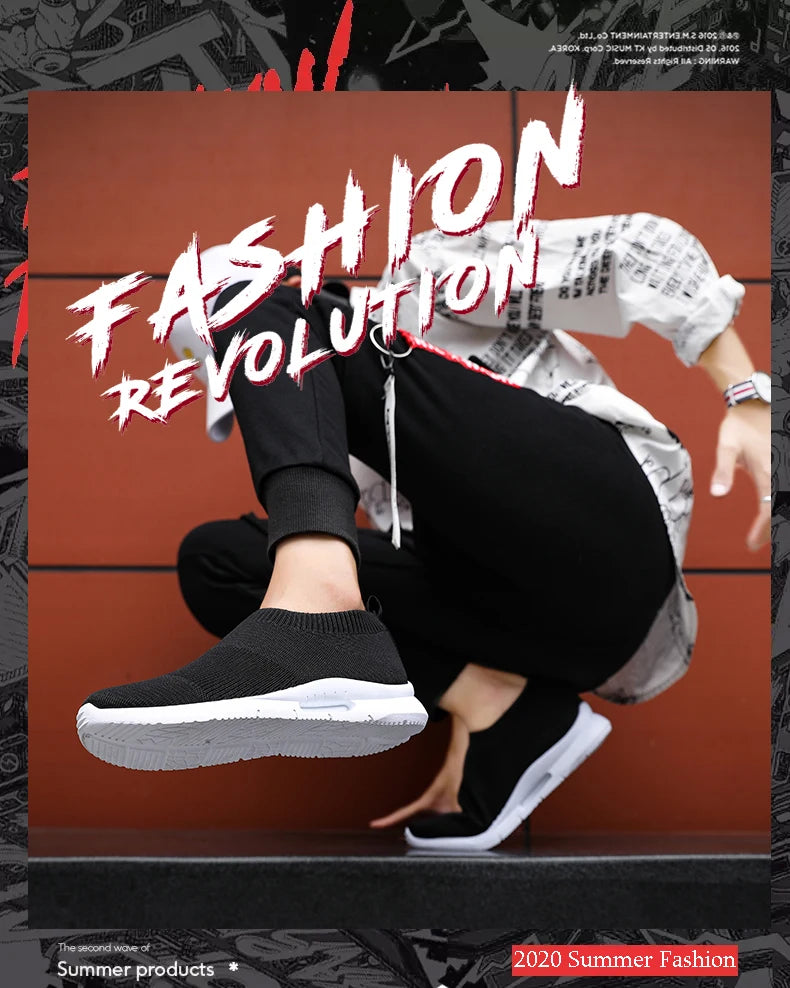 Damyuan Men Light Running Shoes Jogging Shoes Breathable Man Sneakers Slip on Loafer Shoe Men's Casual Shoes Size 46 2020