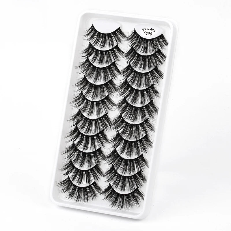 10/5 Pairs 3D Faux Mink Eyelashes Natural Thick Long False Eyelashes Dramatic Fake Lashes Makeup Extension Faux Cils maquiagem