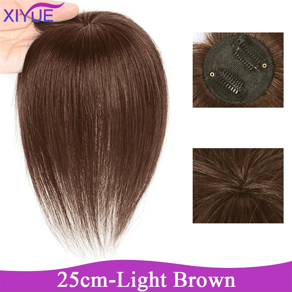 3D Bangs Invisible Seamless Head Hair Water Ripple Hair Air Bangs Head Overhead Natural Invisible Replacement Cover White Hair