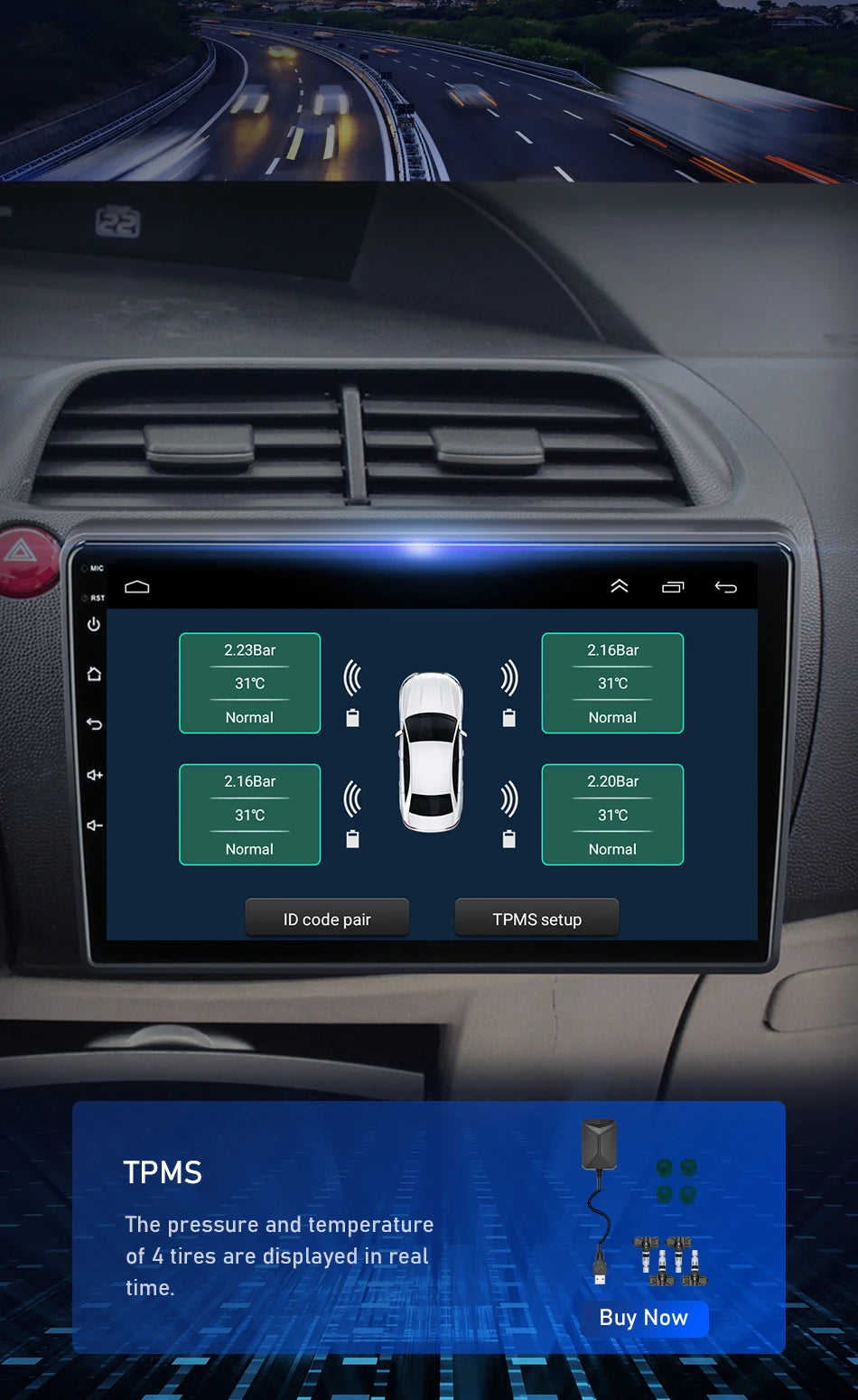 For Honda Civic Hatchback 2006-2011 Android 12 Car Radio Multimedia Video Navigation 2 Din Stereo DVD Head Unit Speaker Carplay