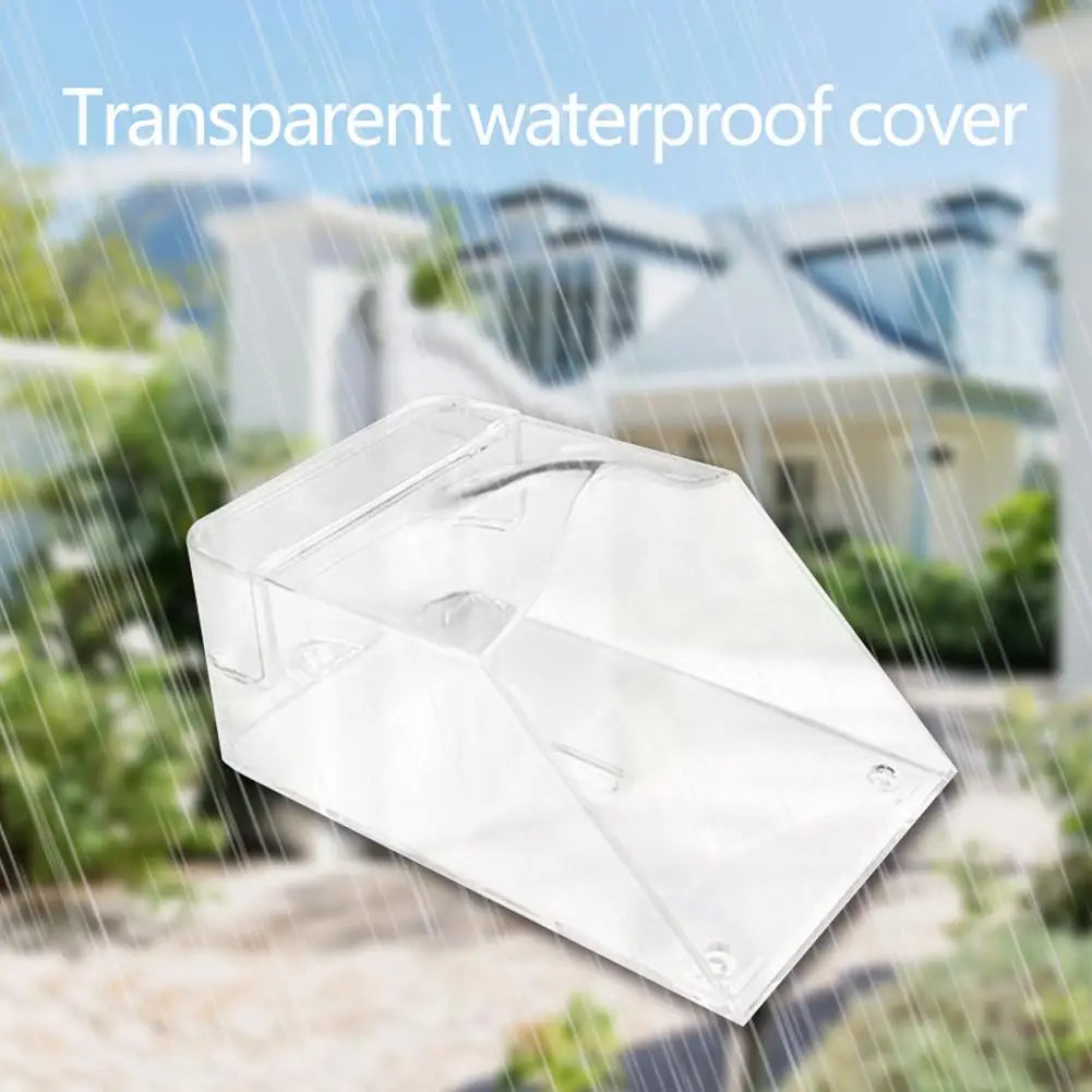Call Cover Transparent Outdoor Wireless Doorbell Cover Waterproof Transparent Call Protective Cover Visor for Call Button