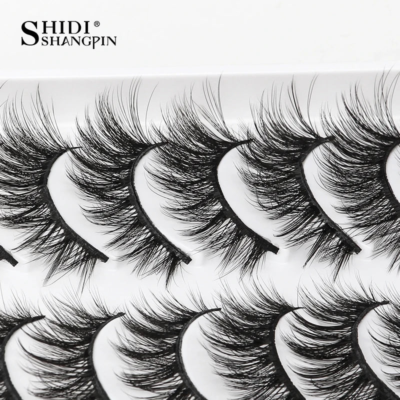 10/5 Pairs 3D Faux Mink Eyelashes Natural Thick Long False Eyelashes Dramatic Fake Lashes Makeup Extension Faux Cils maquiagem