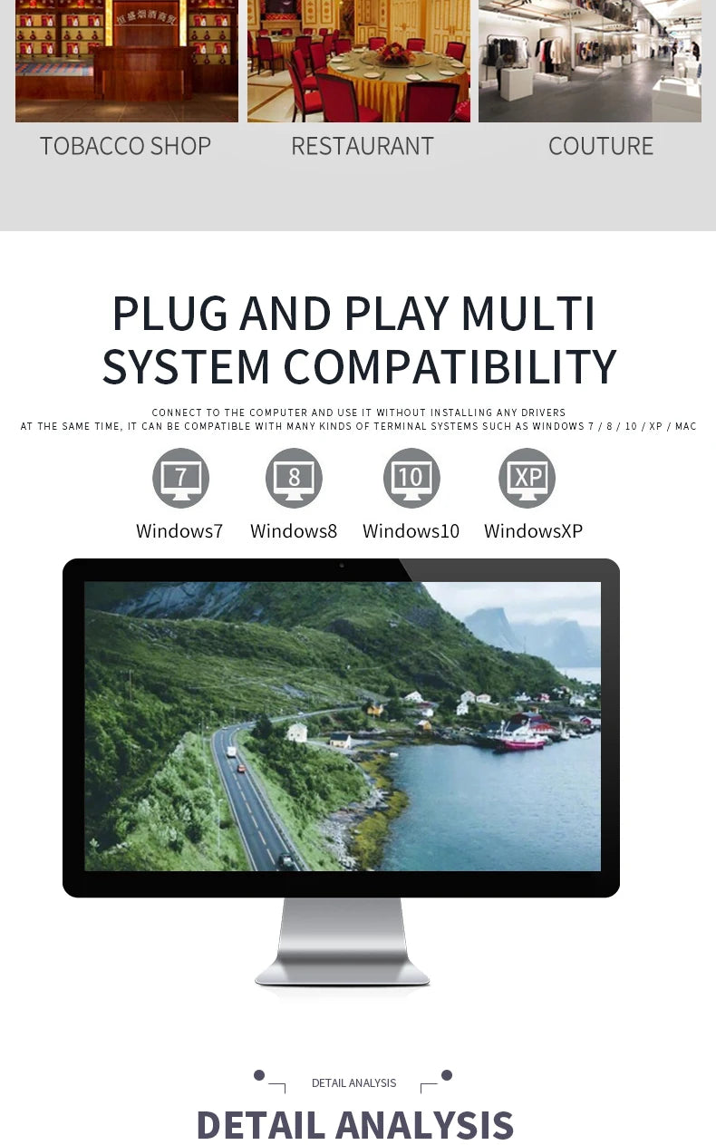 CHIYI 1D/2D Supermarket Handhel Barcode Bar Code Scanner Reader QR PDF417 Bluetooth 2.4G Wireless &Wired USB Platform