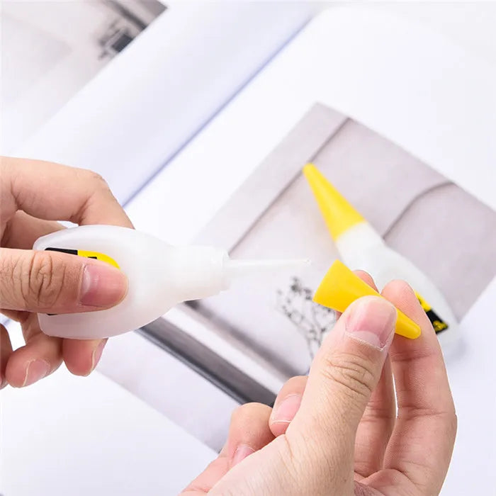 5pcs 15g Deli 502 Adhesive Super Glue Sticks Instant Dry Strong Bond Fast Repair Leather Rubber Metal Wood Glass Toys