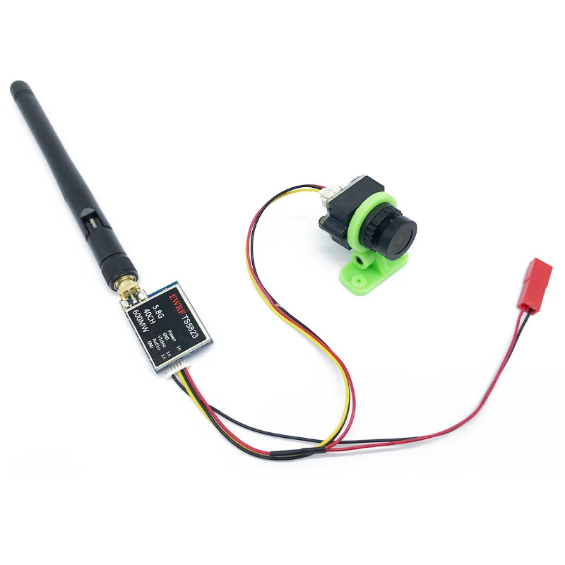 EWRF Easy to use 5.8G FPV Set Video VTX 200/600mw Transmitter TS5823 and mini CMOS 1000TVL Camera with Racing Drone fpv set