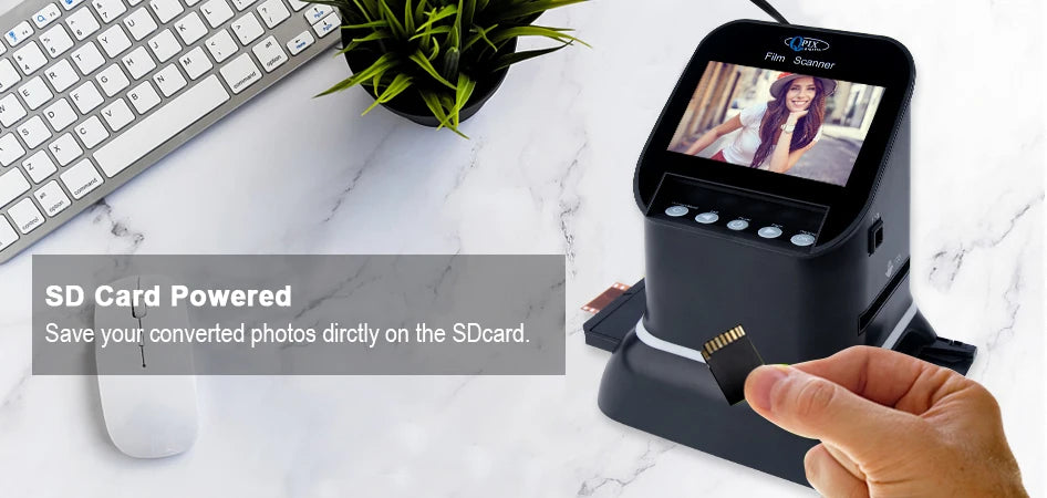 High Resolution 120 Film Scanner 22 Mega pixels Slide Negative Photo Scanner Digital 35mm 135 126KPK Film Converter 4.3"LCD