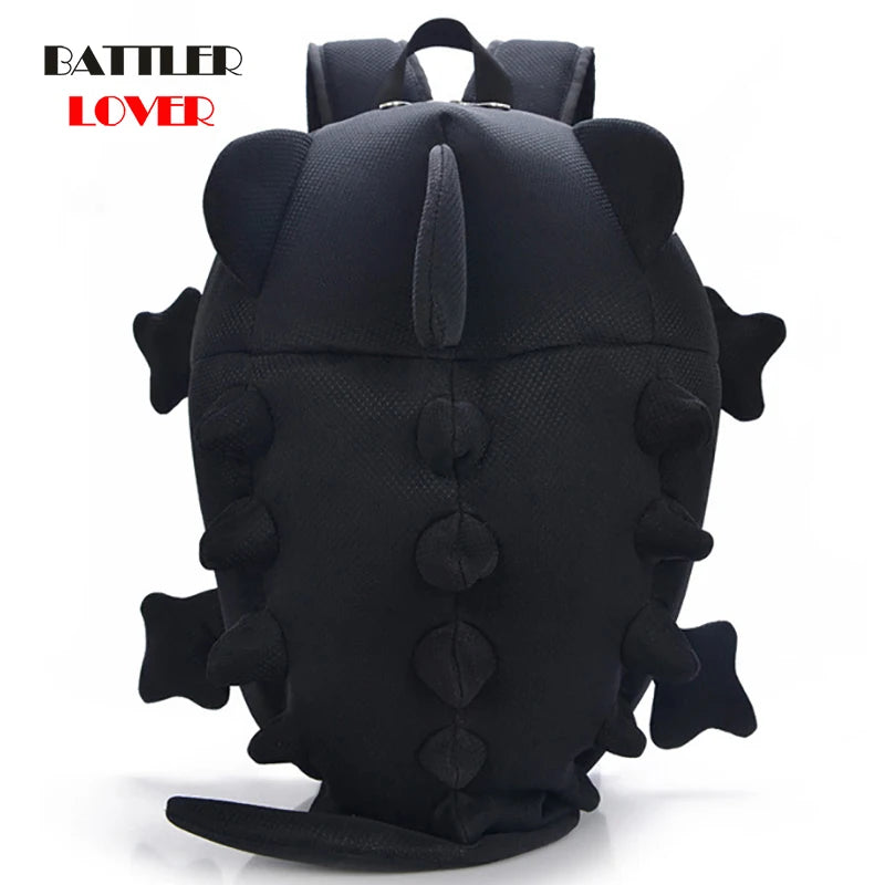 3D Chameleon Backpack Fashion Women Backpacks Newest Stylish Black Canvas Bagpack Girls School Bags Unisex Animal Shape Shoulder