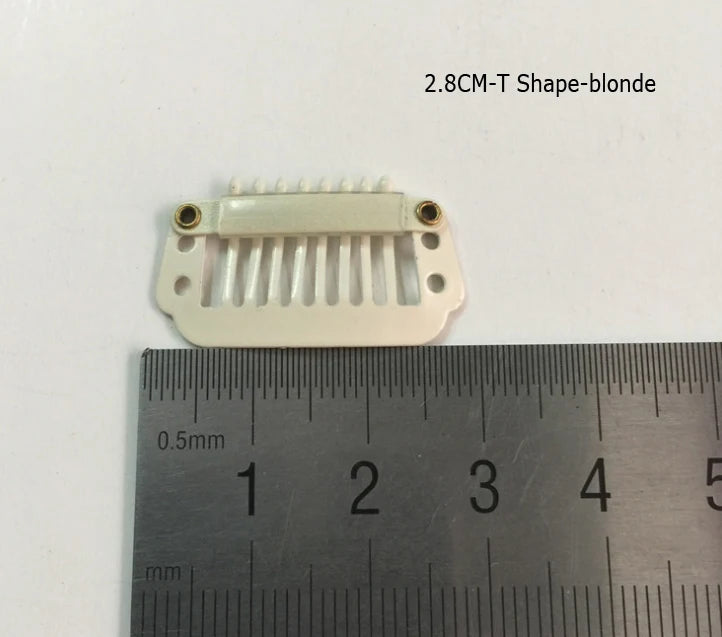 50pcs 2.3cm-3.6cm Black Brown Color Wig Clips Snap Clip For Hair Extension Wig Weft Wig PP Hairpins Large Clips Styling Tools