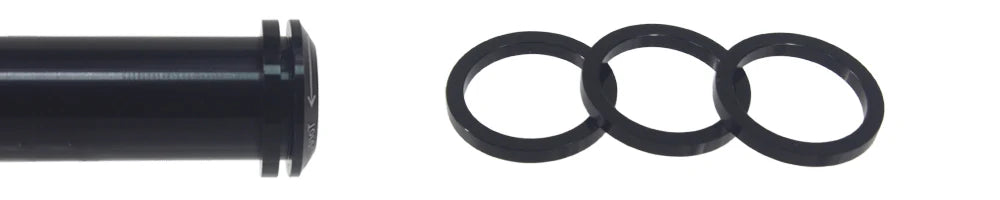 HEPPE MTB Road Bike Thru Axle Washer M12 M15 Axle Spacer Bike Hub Tube Shaft Skewer Spacer 0.5/1/2/3/4/7.5mm Thickness