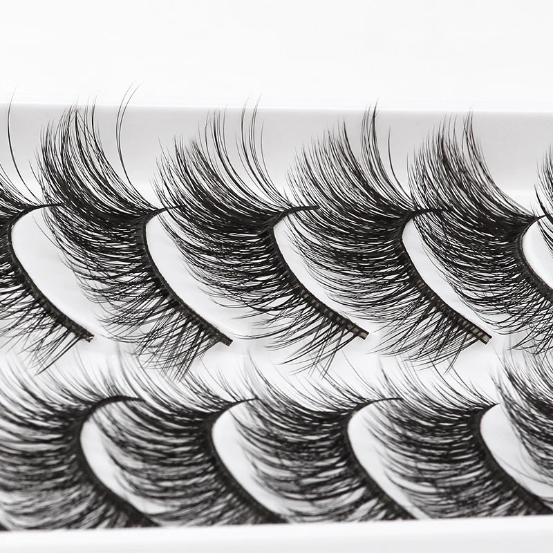 10/5 Pairs 3D Faux Mink Eyelashes Natural Thick Long False Eyelashes Dramatic Fake Lashes Makeup Extension Faux Cils maquiagem