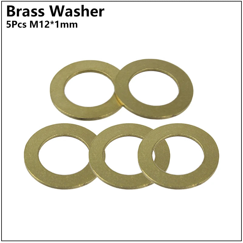 HEPPE MTB Road Bike Thru Axle Washer M12 M15 Axle Spacer Bike Hub Tube Shaft Skewer Spacer 0.5/1/2/3/4/7.5mm Thickness