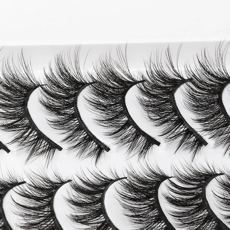 10/5 Pairs 3D Faux Mink Eyelashes Natural Thick Long False Eyelashes Dramatic Fake Lashes Makeup Extension Faux Cils maquiagem