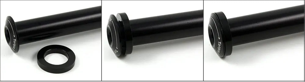 HEPPE MTB Road Bike Thru Axle Washer M12 M15 Axle Spacer Bike Hub Tube Shaft Skewer Spacer 0.5/1/2/3/4/7.5mm Thickness