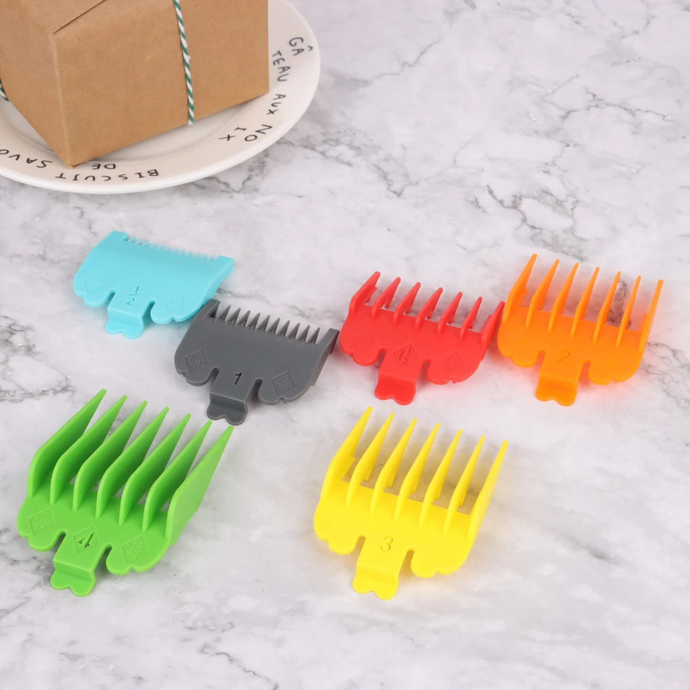10pcs Hair Limit Comb Set Hair Clipper Guide Combs 1.5/3/4.5/6/10/13/16/19/22/25mm Cutting Guides for Whal Clippers Barber