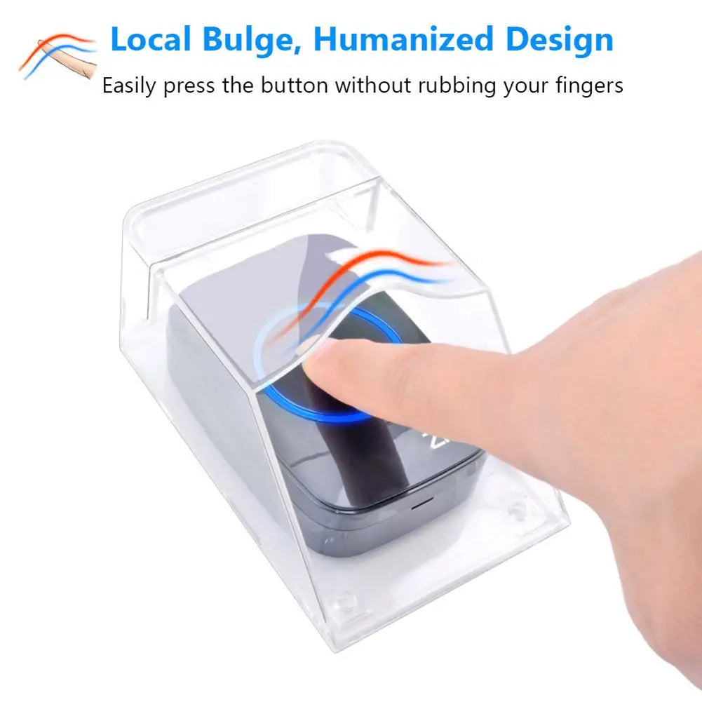 Call Cover Transparent Outdoor Wireless Doorbell Cover Waterproof Transparent Call Protective Cover Visor for Call Button
