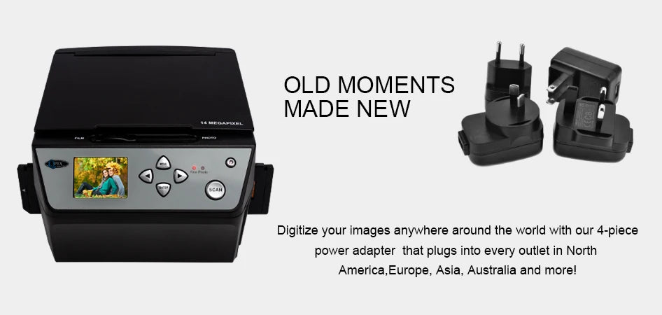 Slide Scanner 22 Mega Pixels 4 in 1 COMBO and Digital Film Scanner 135 Negative Converter Photo 35mm