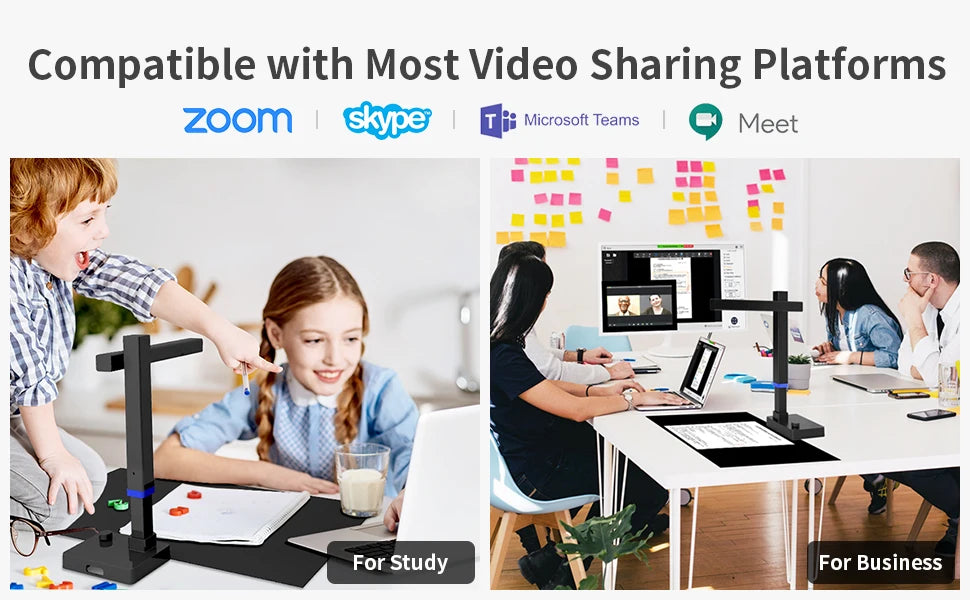 CZUR Shine Ultra Pro Book Scanner, 24MP Document Scanner, Portable USB Document Camera, Scan Max A3 Format w/ Adjustable Height