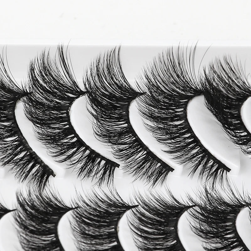 10/5 Pairs 3D Faux Mink Eyelashes Natural Thick Long False Eyelashes Dramatic Fake Lashes Makeup Extension Faux Cils maquiagem