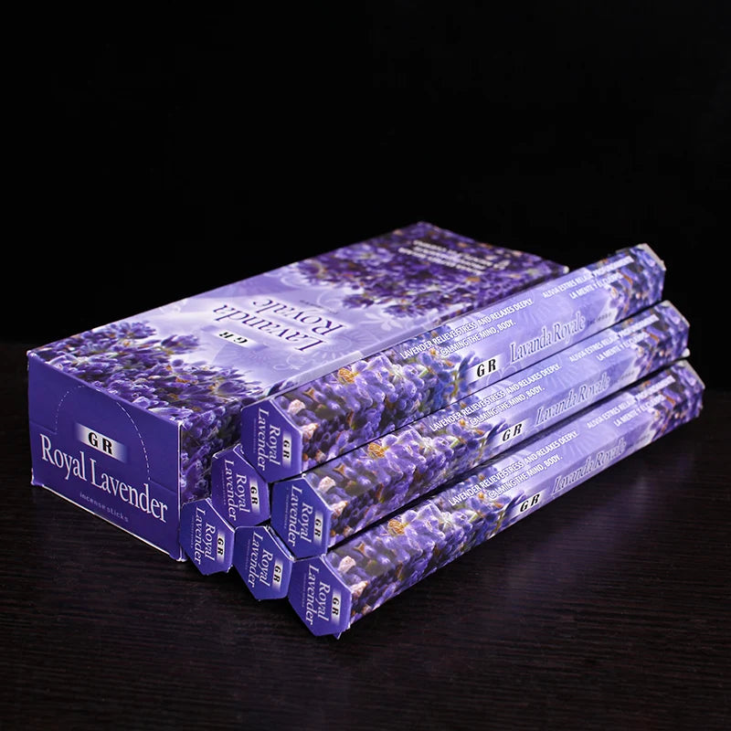 Y 20 Sticks Indian Incense White Sage Meditation Lavender Yoga Sea Breeze Love Incense Purifying Air Deodorization Aromatherapy