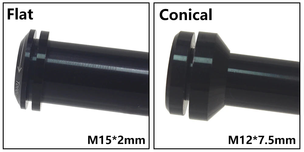 HEPPE MTB Road Bike Thru Axle Washer M12 M15 Axle Spacer Bike Hub Tube Shaft Skewer Spacer 0.5/1/2/3/4/7.5mm Thickness