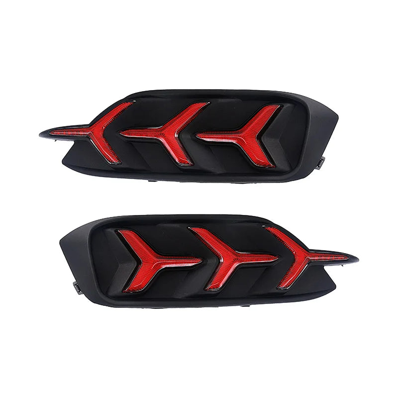 1 Pair Rear light For Honda Civic 2016 2017 2018 LED DRL Rear Bumper tail light Brake Lights turn Signal lamp reflector