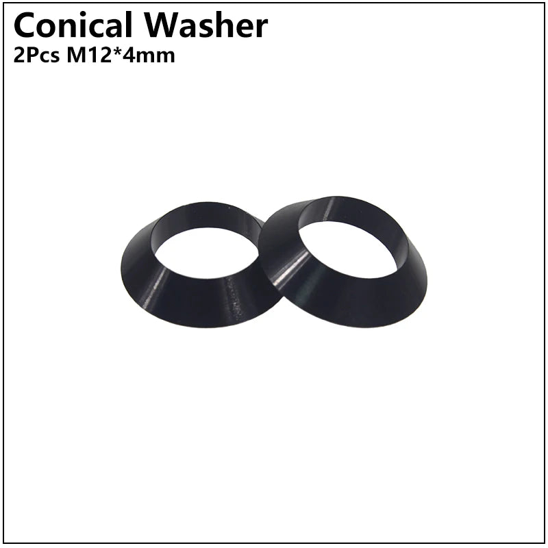 HEPPE MTB Road Bike Thru Axle Washer M12 M15 Axle Spacer Bike Hub Tube Shaft Skewer Spacer 0.5/1/2/3/4/7.5mm Thickness