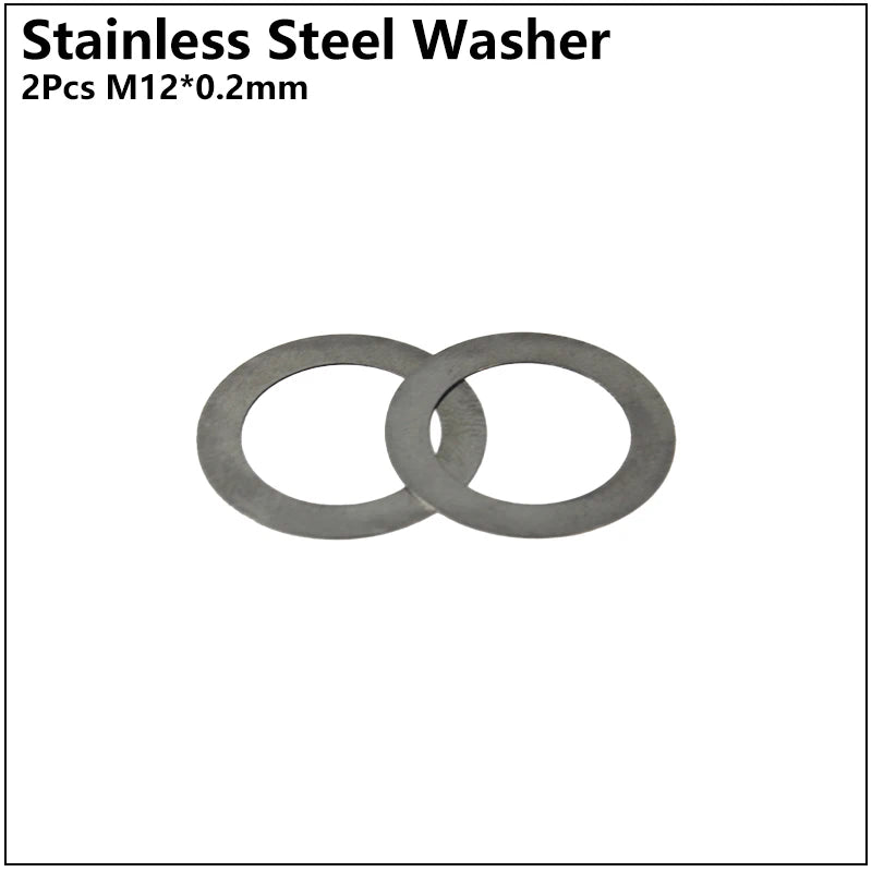 HEPPE MTB Road Bike Thru Axle Washer M12 M15 Axle Spacer Bike Hub Tube Shaft Skewer Spacer 0.5/1/2/3/4/7.5mm Thickness